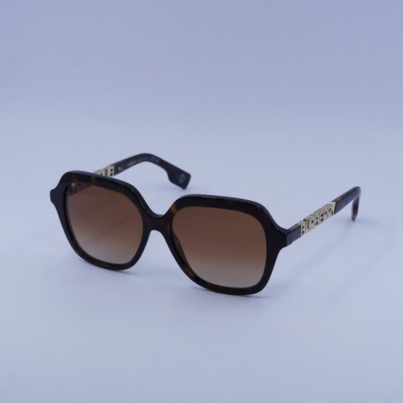 Burberry Accessories - Burberry Joni BE4389 300213 Sunglasses Havana Square Frame, Brown Lenses